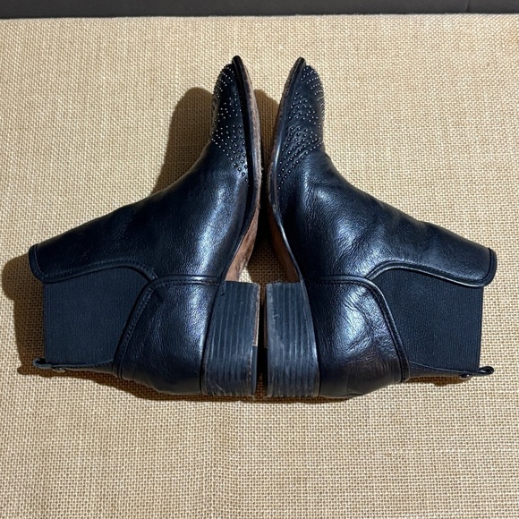 Donald Pliner Women Pronto Leather Ankle Bootie Sz 6.5 Pullon Western City Rodeo - Picture 4 of 10